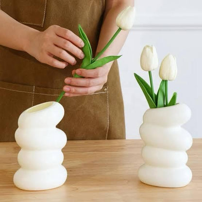 Wavy Plastic Vase