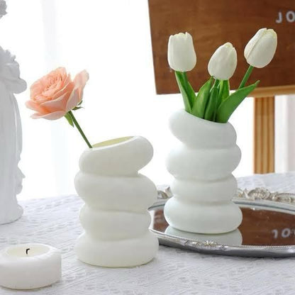 Wavy Plastic Vase